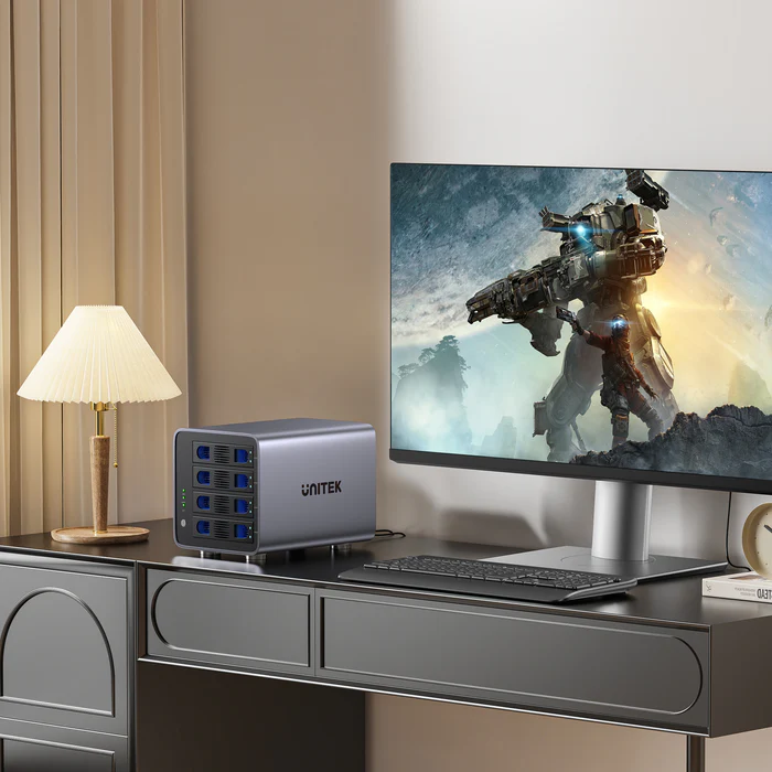 Unitek 4-Bay External SATA 2.5/3.5 HDD/SSD Enclosure with RAID USB-A S1301A