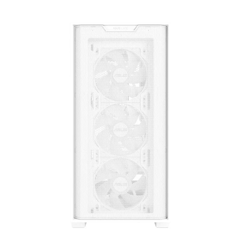 ASUS PC Case Gaming mATX Mesh Front Panel Tempered Glass Side Window 4x Pre-Installed ARGB Fans A21 PLUS White