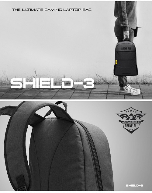 Armaggeddon SHIELD 3 Anti-Theft Gaming Bag Black
