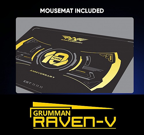 Armaggeddon Raven V Pro-Gaming Mouse with Free Mousemat