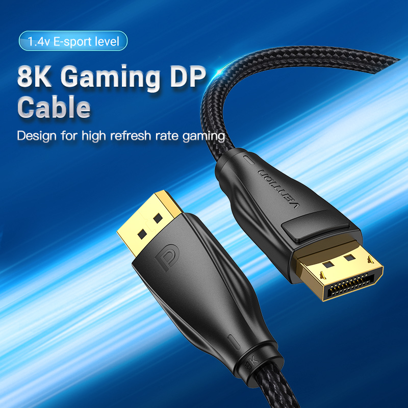 Vention DisplayPort Cable DP1.4 8K60Hz Braided 5.0m HCCBJ