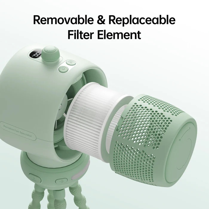 Jisulife Stroller Fan Life2S Brown