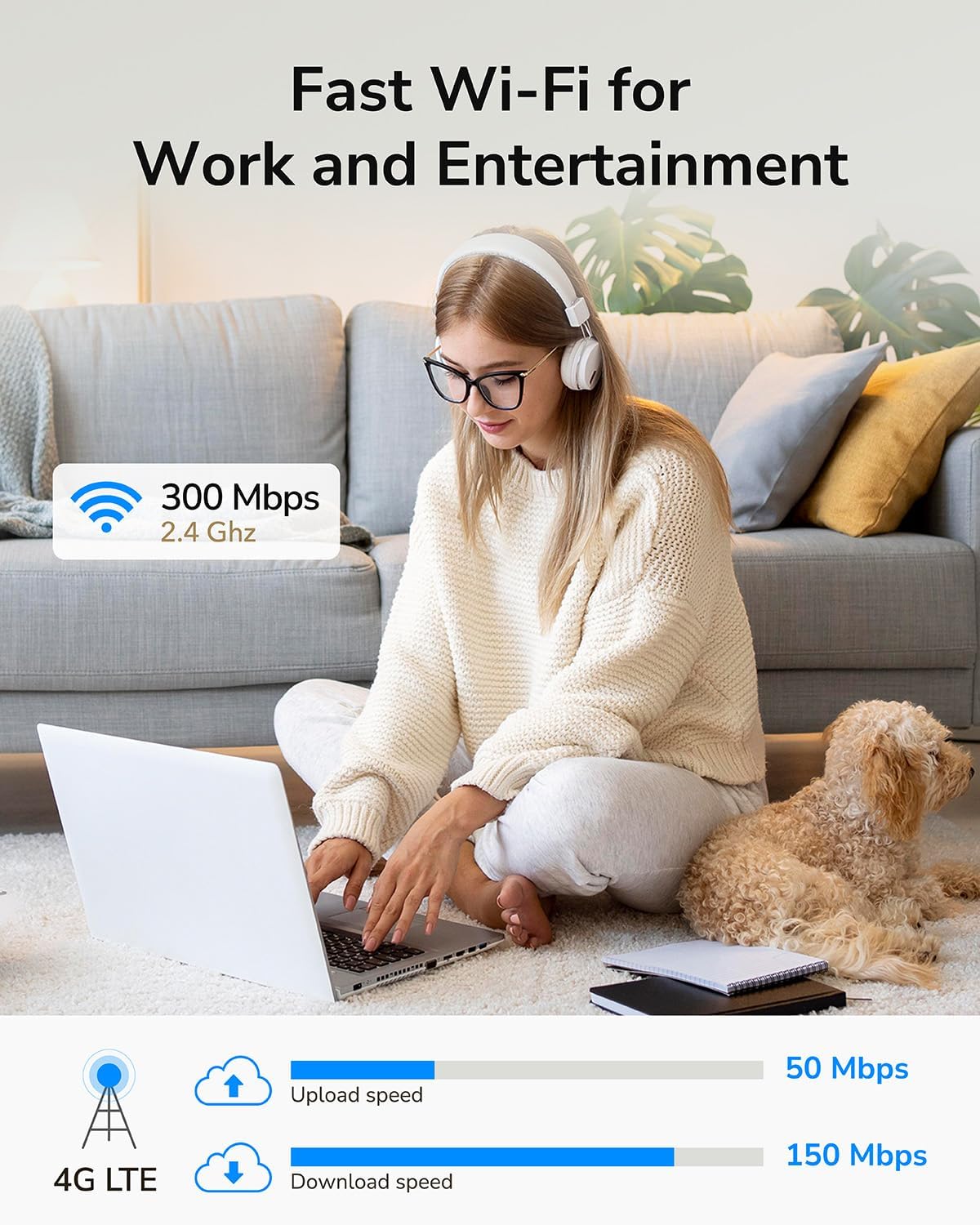 Cudy LT300 4G LTE WiFi Router