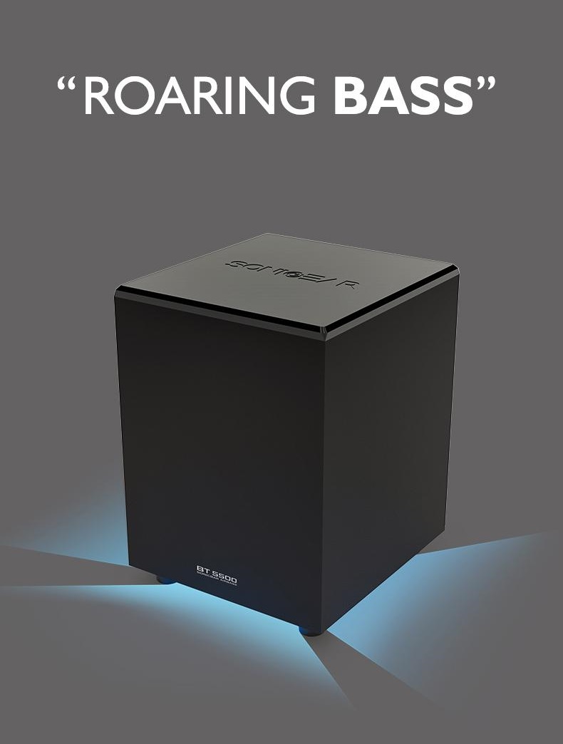 SonicGear BT-5500 160W Soundbar with Wireless SubWoofer BT-USB-FM-HDMI