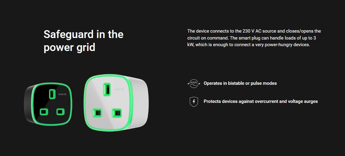 Ajax Smart Plug UK type