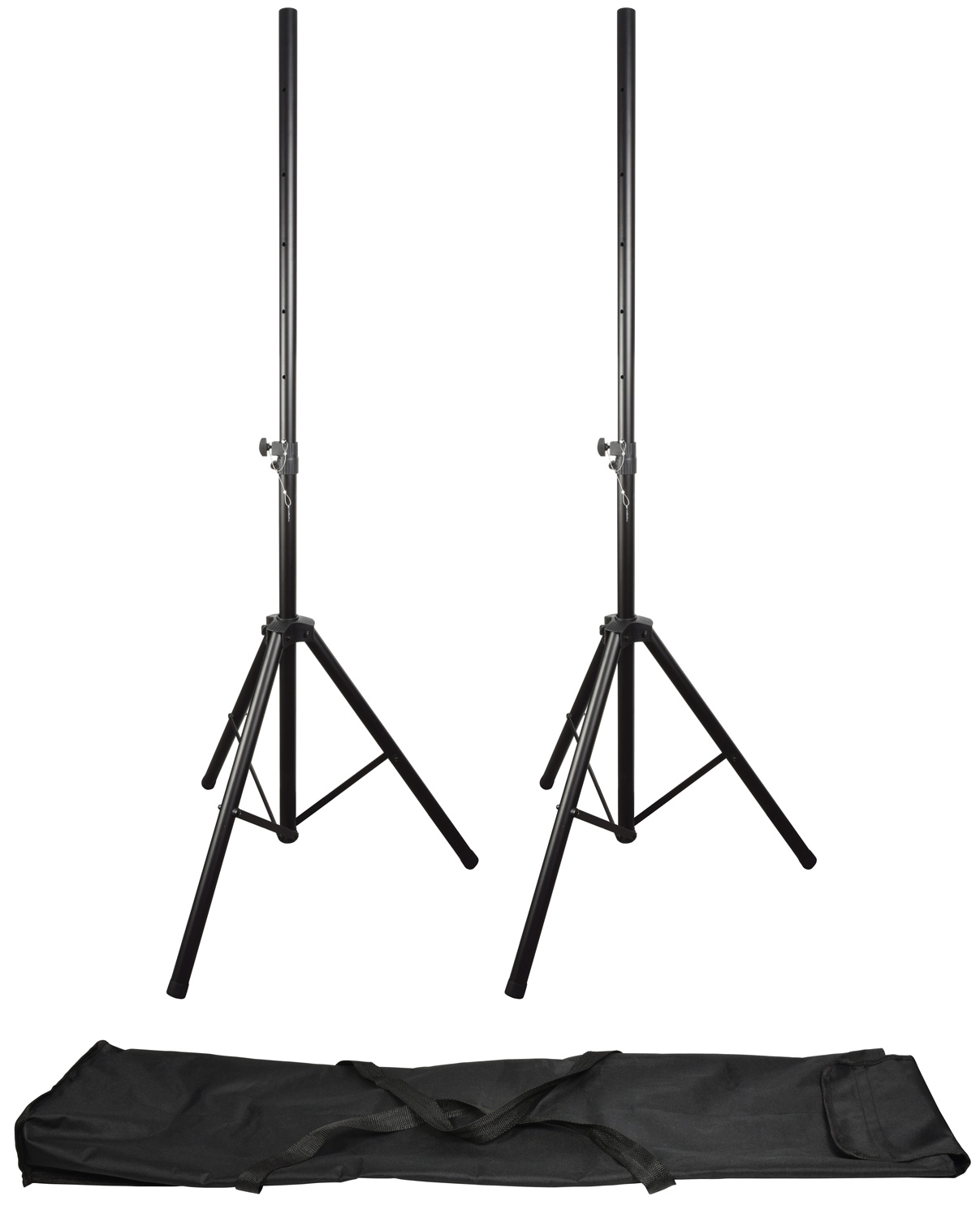 QTX Heavy Duty Speaker Stands with carry bag 180.550UK (pair)
