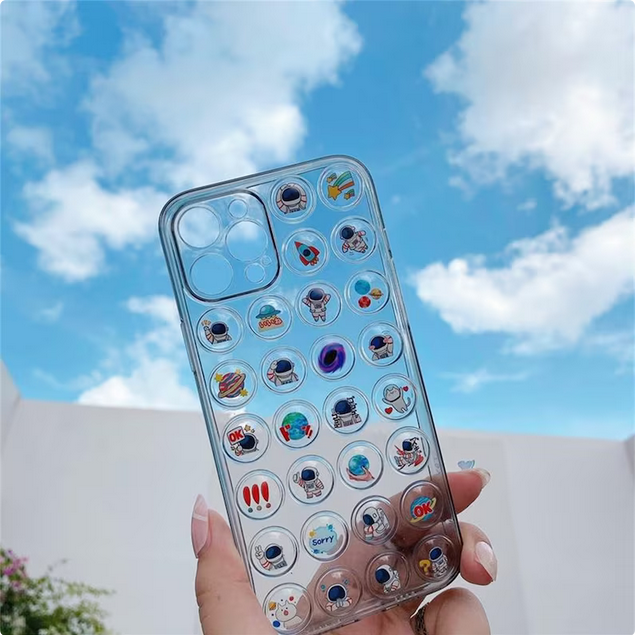 Funny Creative Soft 3D Bubble Camera Protection Phone Case For IPhone | UB2