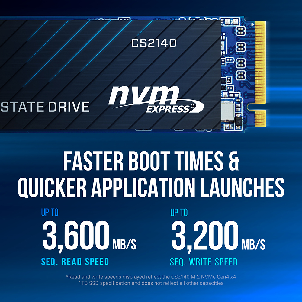 PNY SSD M.2 NVMe PCIe Gen4 2TB CS2140