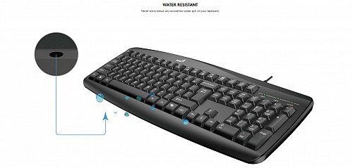 Genius Keyboard-Mouse Set Wired KM-200 English