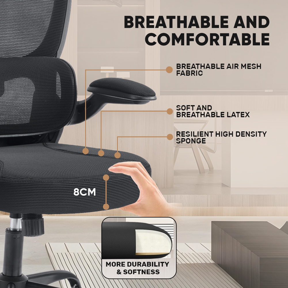 Armaggeddon Office Chair Mesh VERTEBRAE V3 Black