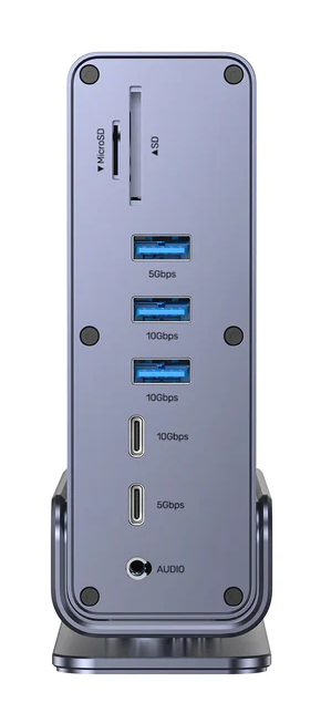 Unitek D1135A 15in1 USB-C Hub Supports Macbook M1 Triple 4K Displays PD100W Dual Card Readers