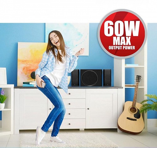 SonicGear Space5v2 2.1 BT/USB/FM Speakers 60W Grey