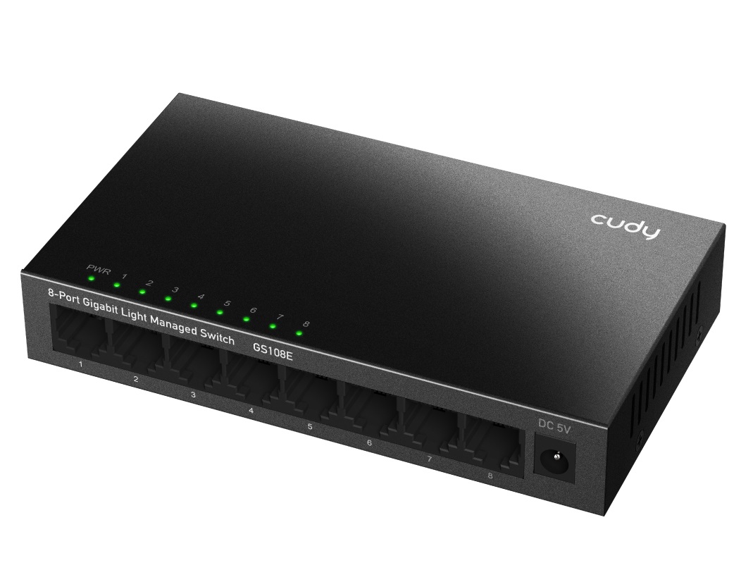 Cudy Switch Gigabit Ethernet Light Managed 8-Port GS108E