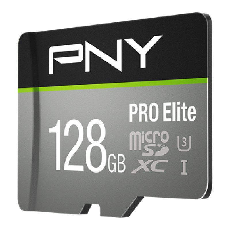 PNY Flash Memory MicroSDXC Card Elite Pro 512GB Class 10 UHS-I U3 V30 with SD Adapter