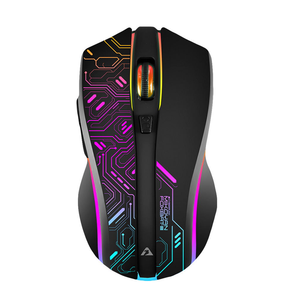 Armaggeddon Gaming Mouse Wired+2.4G Recharge FOXBAT-III CYBERPANK Black