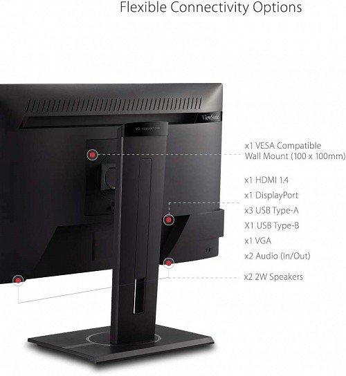 Viewsonic Monitor VG 24'' Full-HD Ergonomic VG2440