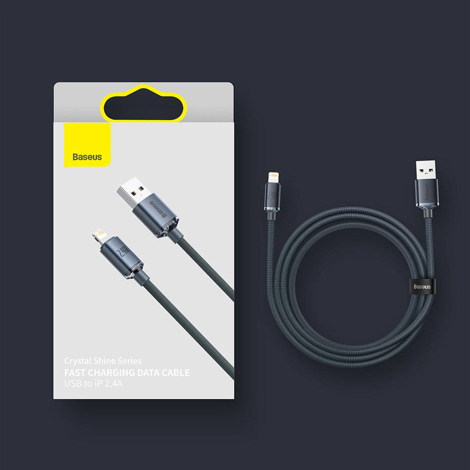 Baseus Cable Lightning to USB-A Crystal Shine 2m Back