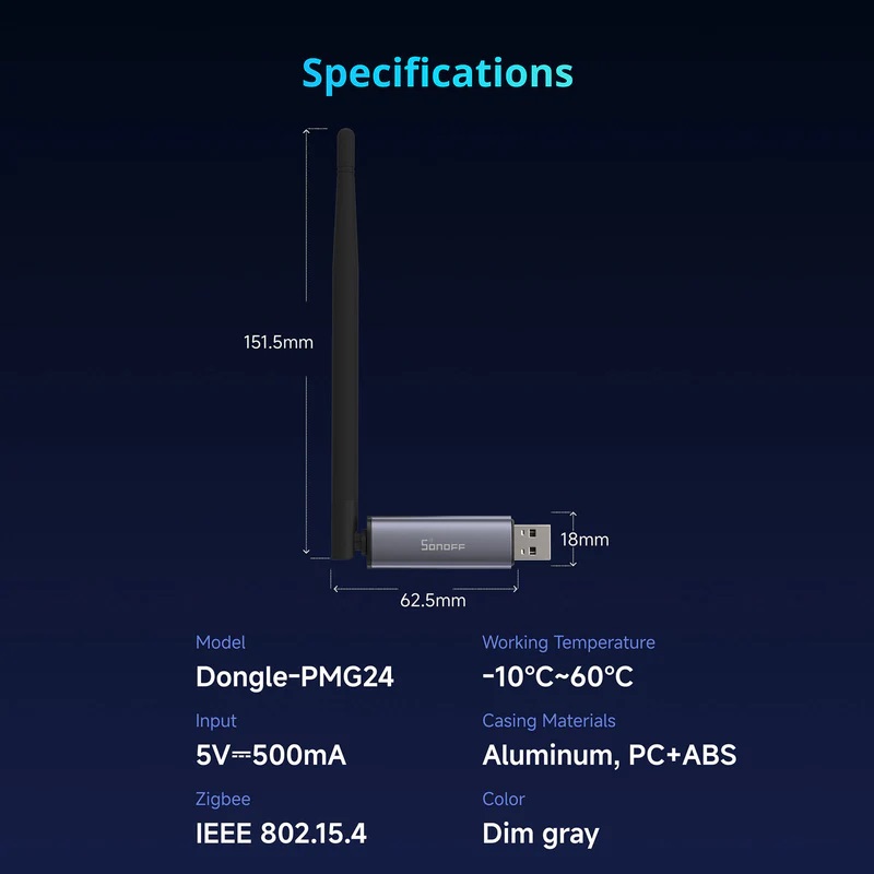 Sonoff ZigBee USB Dongle ZBDongle-PMG24