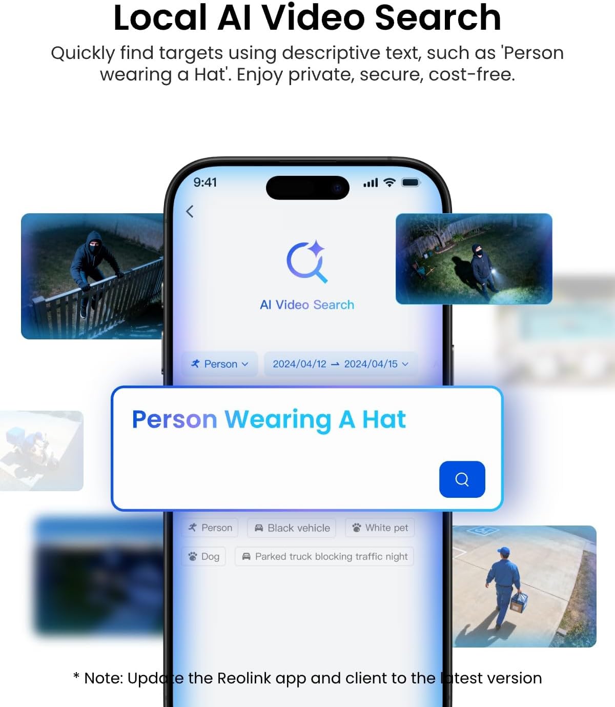 Reolink WIFI Outdoor PTZ Camera 4K Trackflex Floodlight 240v