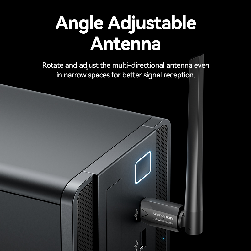 Vention NETWORK USB WiFi Antenna AC650 Dual Band High Gain KDTB0