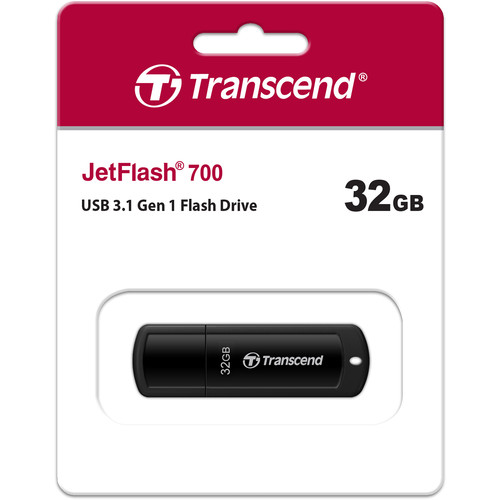 Transcend 32GB JetFlash 700 USB 3.1 Gen 1 Flash Drive