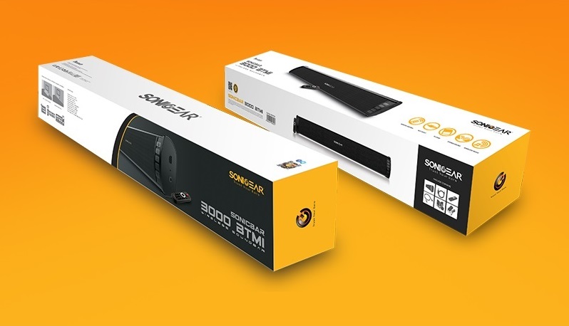 SonicGear SONICBAR 3000 Soundbar for TV/PC 40W RMS Bluetooth, SD Card & FM