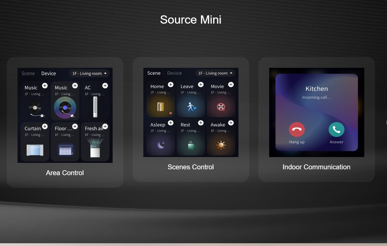 HDL Panel SOURCE Mini Panel 4" Touch Screen Black