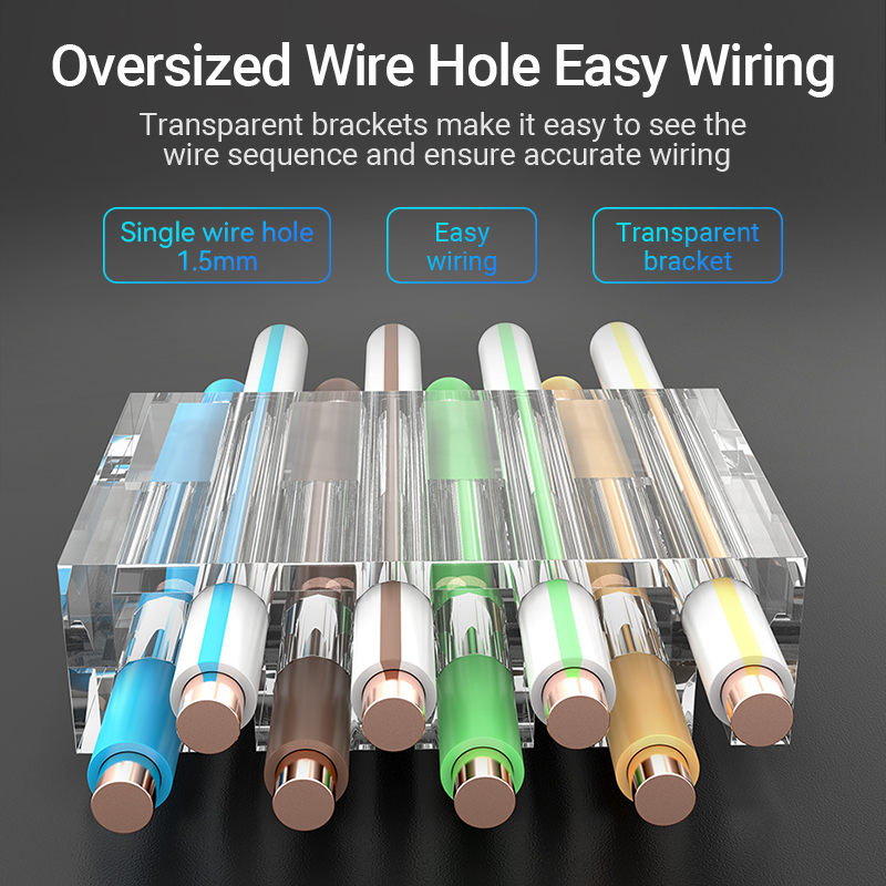 Vention NETWORK Connectors CAT6A UTP Modular Plug IDGR0-10 (10 Pack)