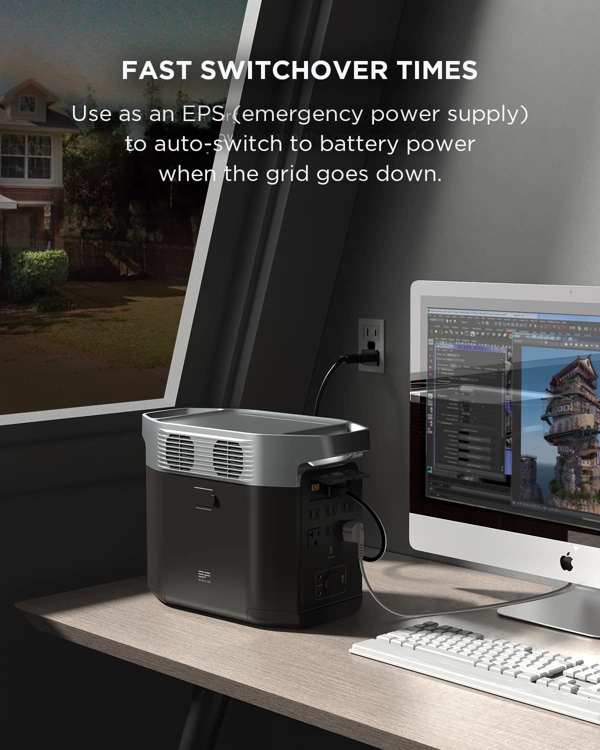 EcoFlow DELTA 2 UK Portable Power Station 1800W