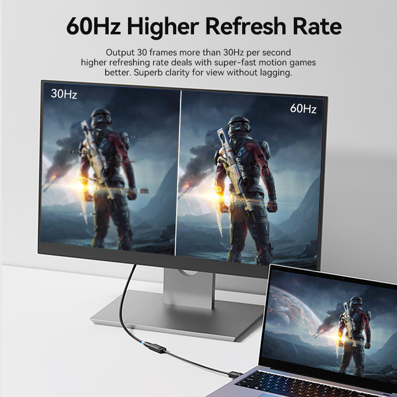 Vention DisplayPort to HDMI Adaptor Male to Female 4K60Hz 0.15M HBZBB