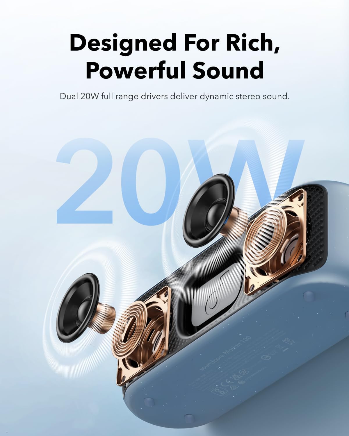 Anker Soundcore Speaker BT IPX7 Motion100