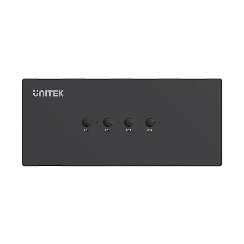Unitek VGA KVM Switch 4In1Out w/3-Port USB2.0 Hub U-8710ABK