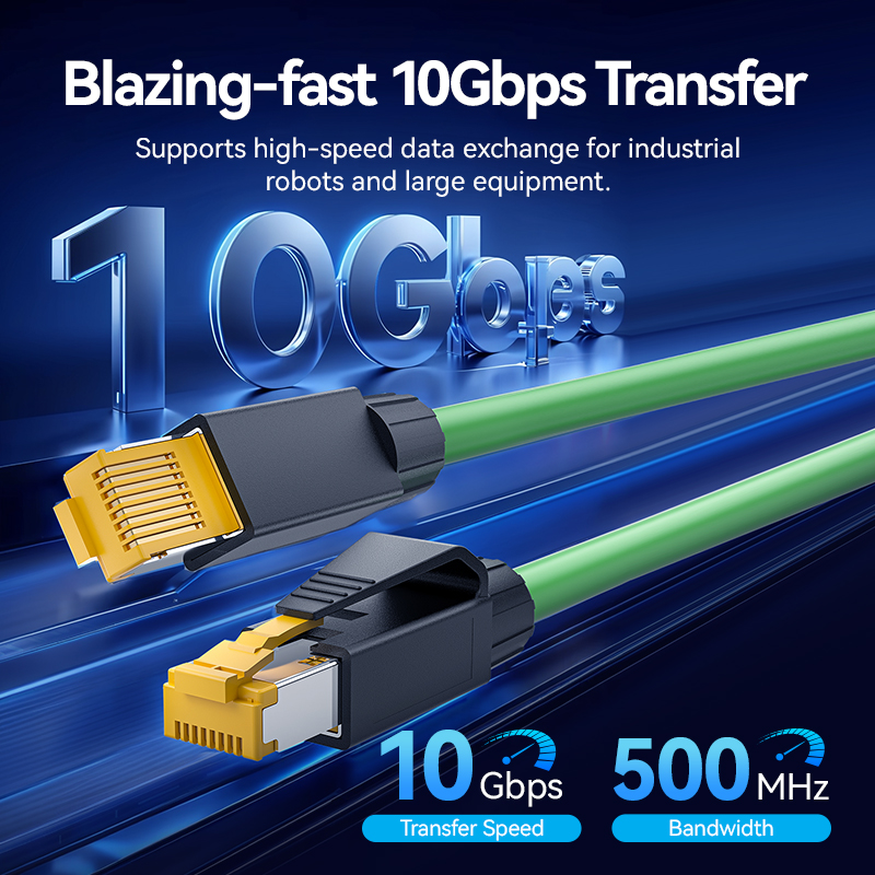 Vention NETWORK Connectors CAT6A FTP Shock-Resistant Modular Plug IDOB0-10 (10-Pack)