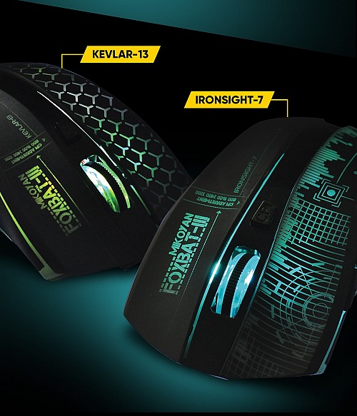 Armaggeddon Foxbat 3 Kevlar13 Pro-Gaming Wireless Rechargeable Mouse