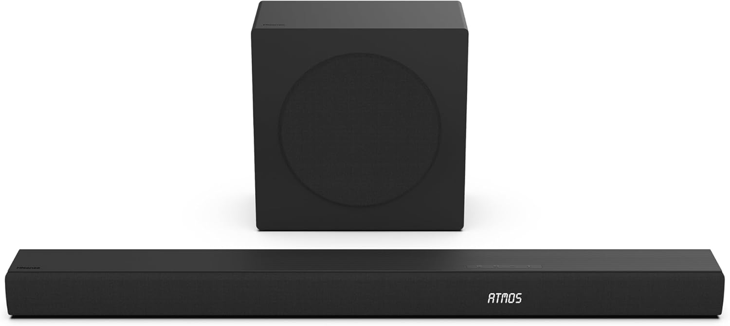 Hisense SoundbarAX3100Q ,3.1Ch, 500W with Wireless Subwoofer, Dolby Atmos
