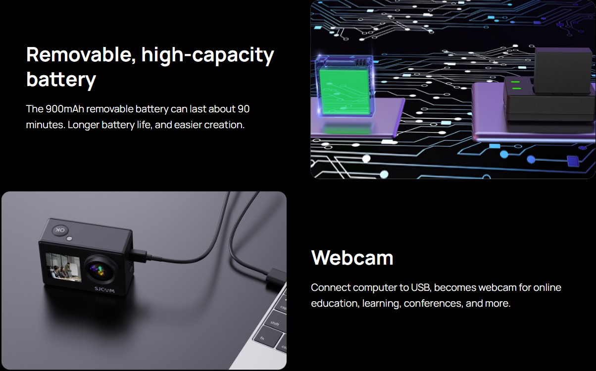 SJCAM SJ4000 Dual Screen WiFi Action Camera 4K30FPS 16MP