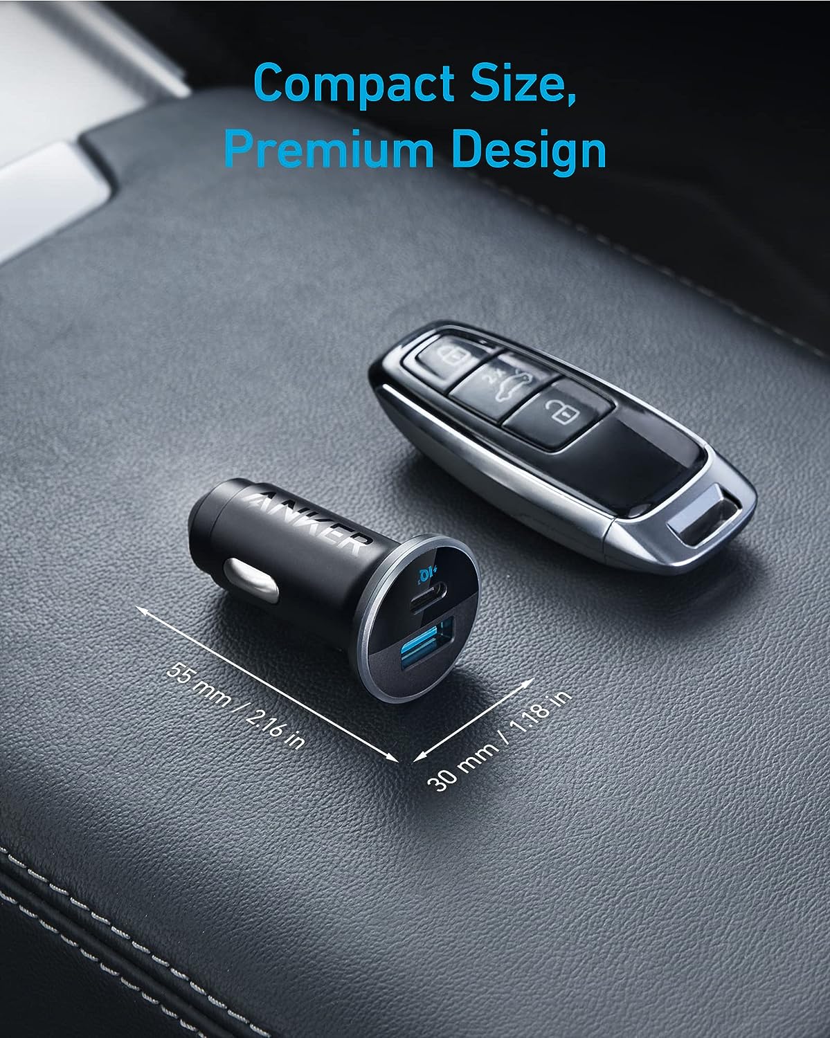 Anker Mobile Charger Car 53W PD 325 Black