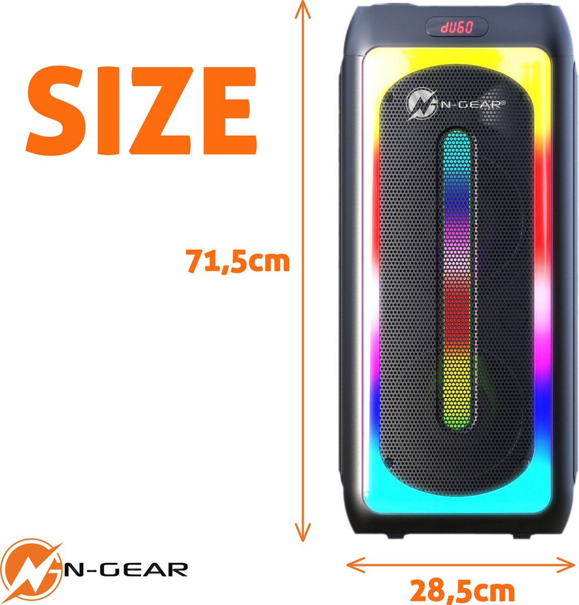 N-Gear JUKE 808 LGP Portable Karaoke Speaker with Lights