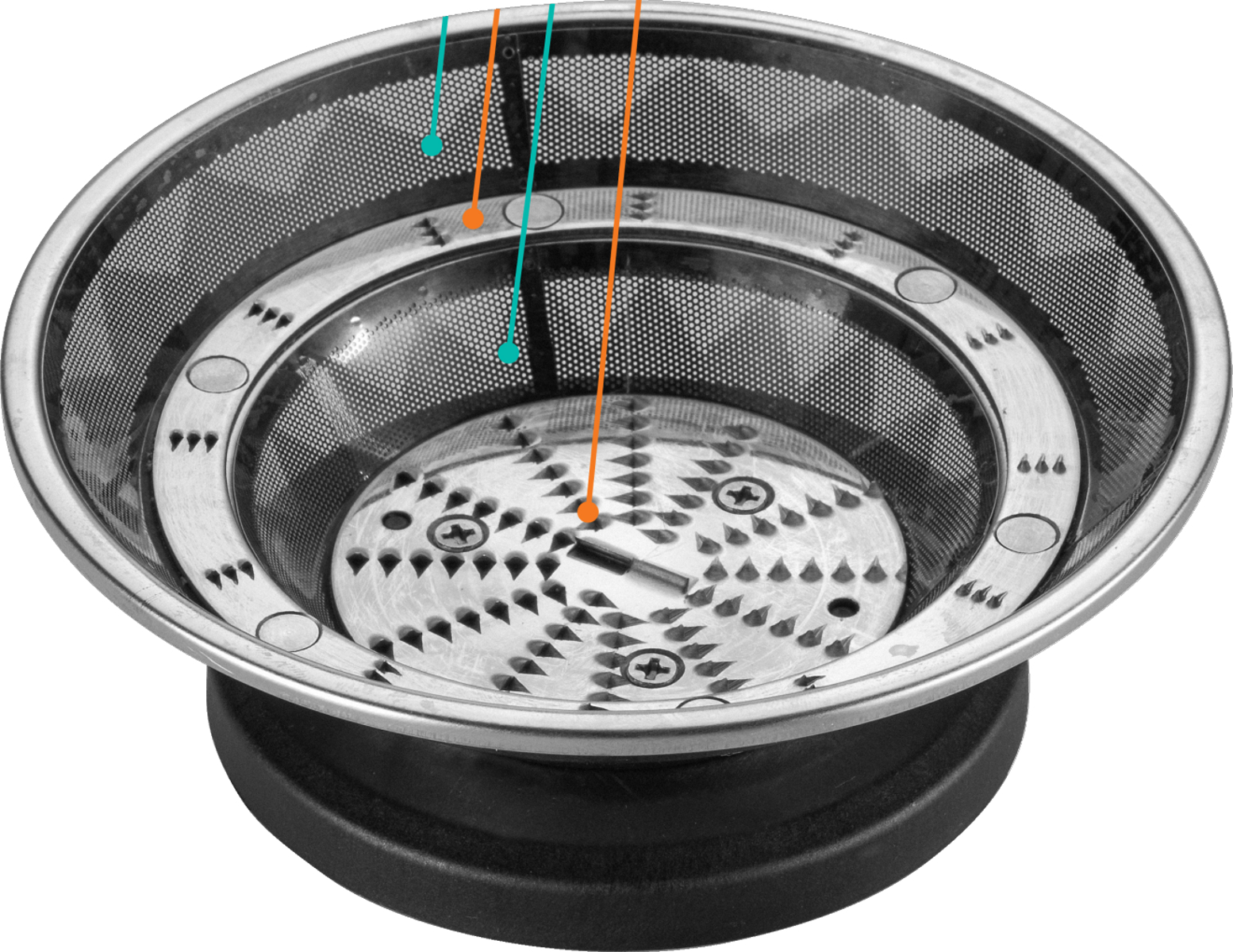 Gorenje Kitchen Juicer 400W 1.2L Pulp Container XL Tube JC400BE Inox/Black