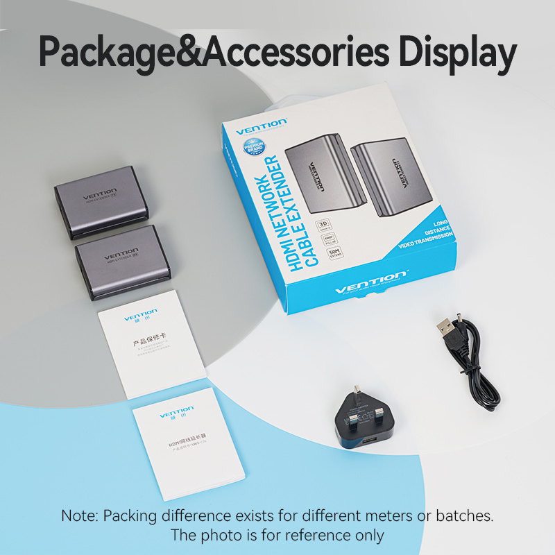 Vention HDMI Extender over Ethernet 50m w/UK PSU AKGH0-UK