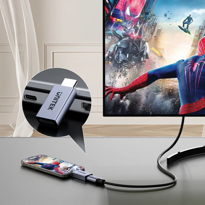 Unitek USB-C 4.0 Male to Female Adaptor PD240W A1038
