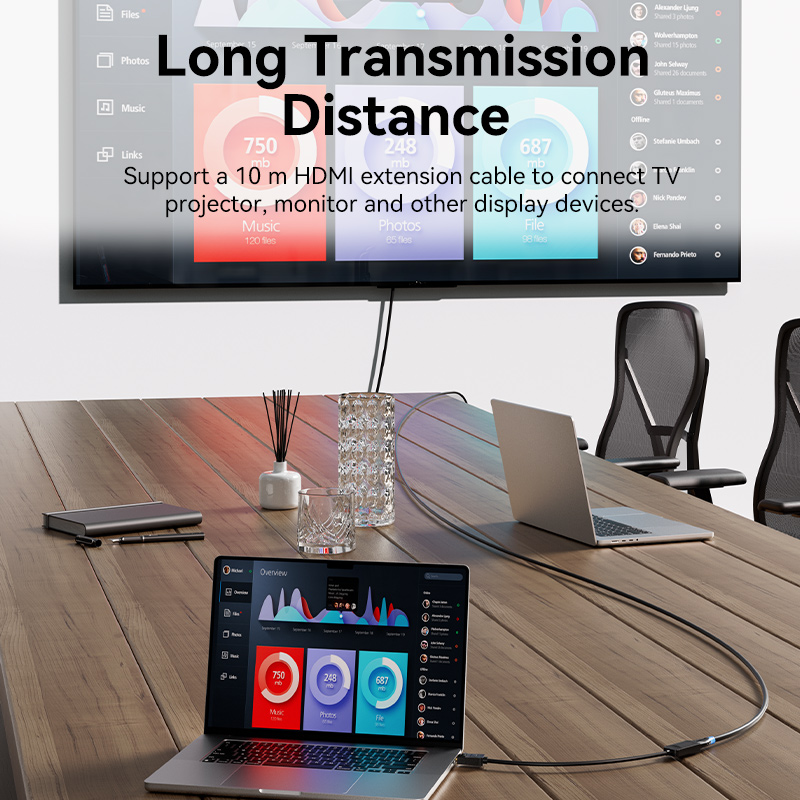 Vention DisplayPort to HDMI Adaptor Male to Female 4K60Hz 0.15M HBZBB