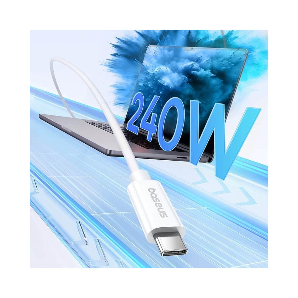 Baseus Cable USB-C to USB-C  Superior Series 2 USB4  240W 1m White