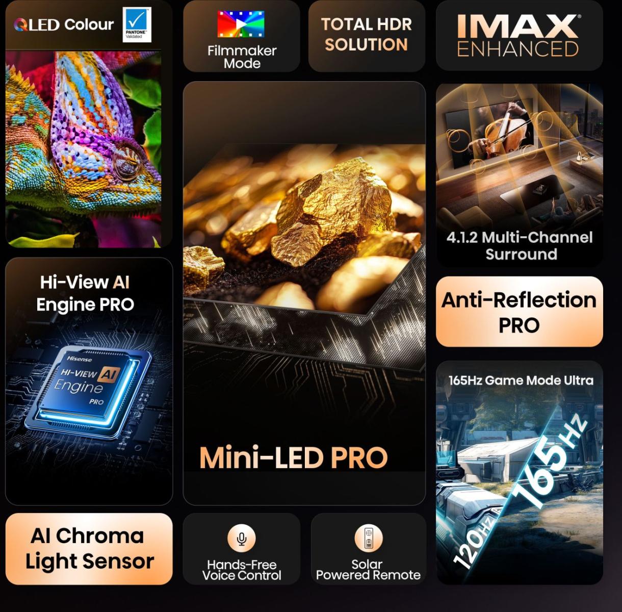 Hisense 55U8Q 55'' 4K Smart QLED MINI LED 144hz TV
