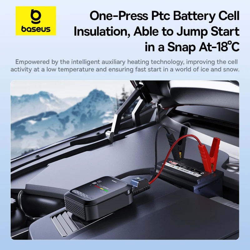 Baseus Car Jump Start Booster & Powerbank + Inflator 12650mAh 1200A SUPER ENERGY