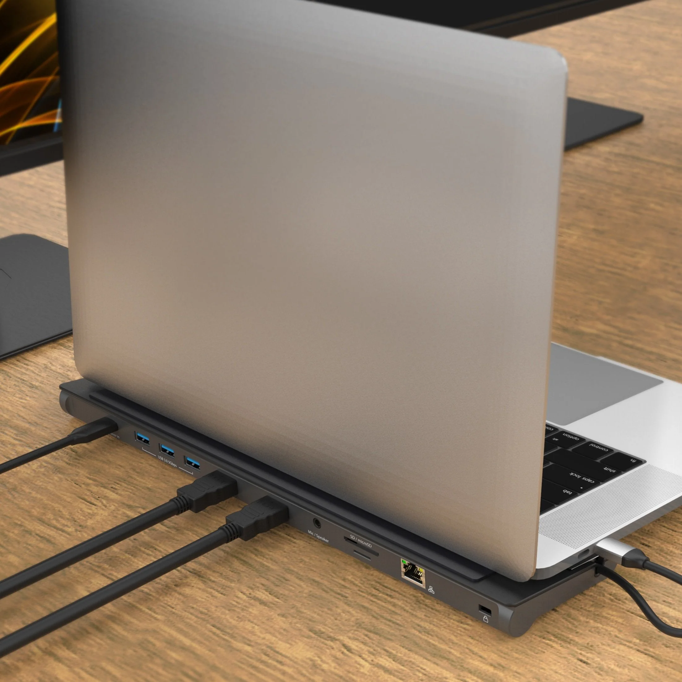 j5create Docking Station USB-C 10-in-1 Dual Display 2K-4K HDMI/RJ45/USB/SD/Audio/PD JCD542
