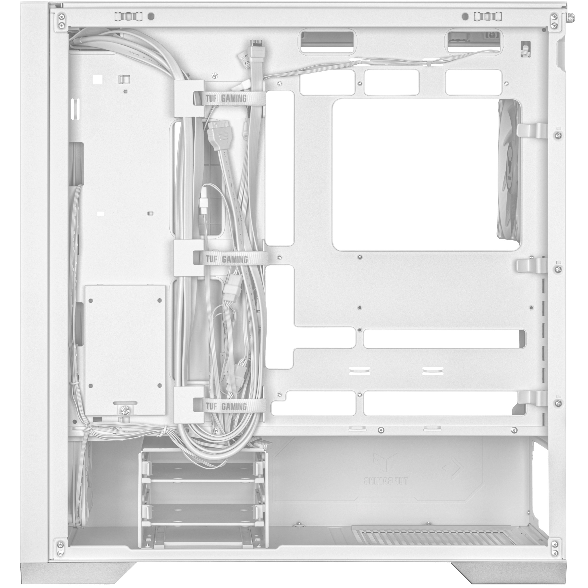 ASUS PC Case ATX Tempered Glass 4xARGB Fans TUF GAMING GT302 White