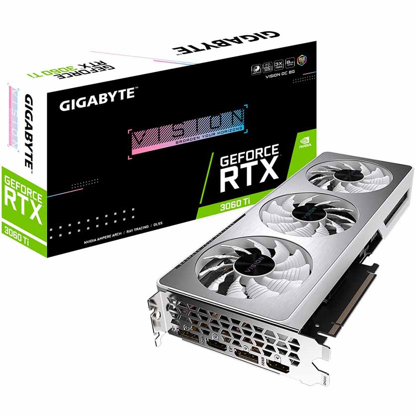 GIGABYTE RTX 3060Ti Vision OC LHR 8GB GDDR6 GPU
