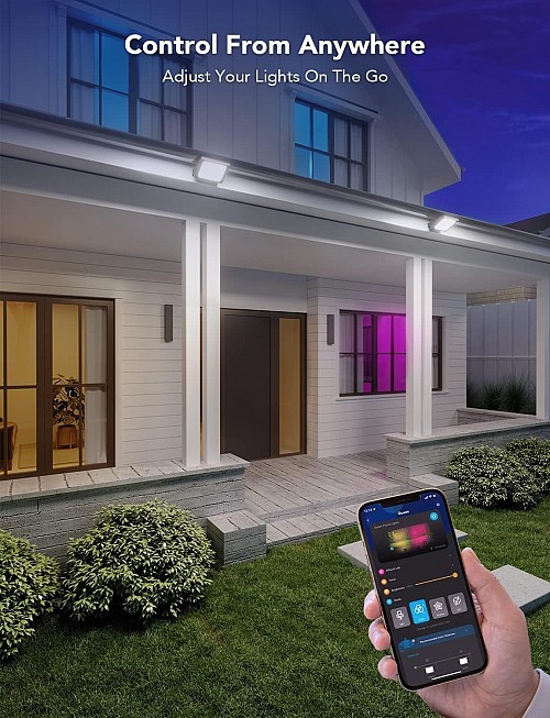 Govee Outdoor LED RGBICWW Smart Flood Lights (4pack)