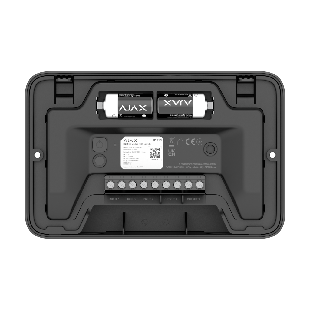Ajax EN54 Fire Detection I/O Module (2X2) Black